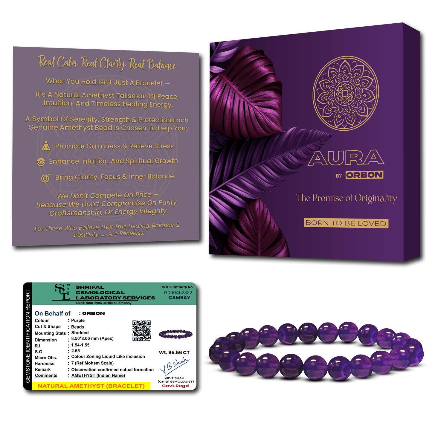 AURA Amethyst Bracelet