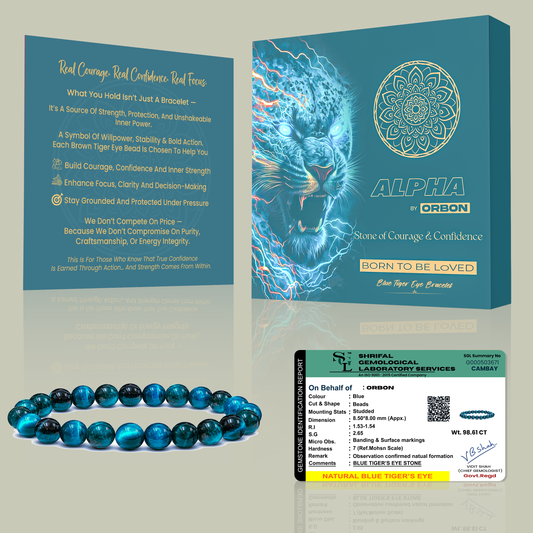 ALPHA BLU Tiger Eye Bracelet