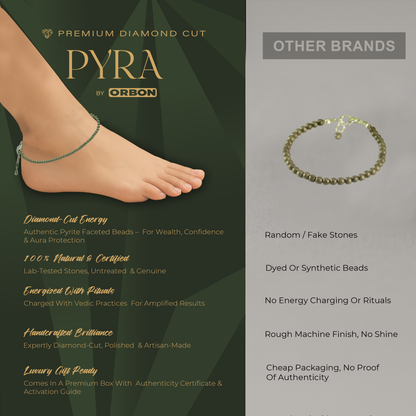 PYRA Pyrite Anklet