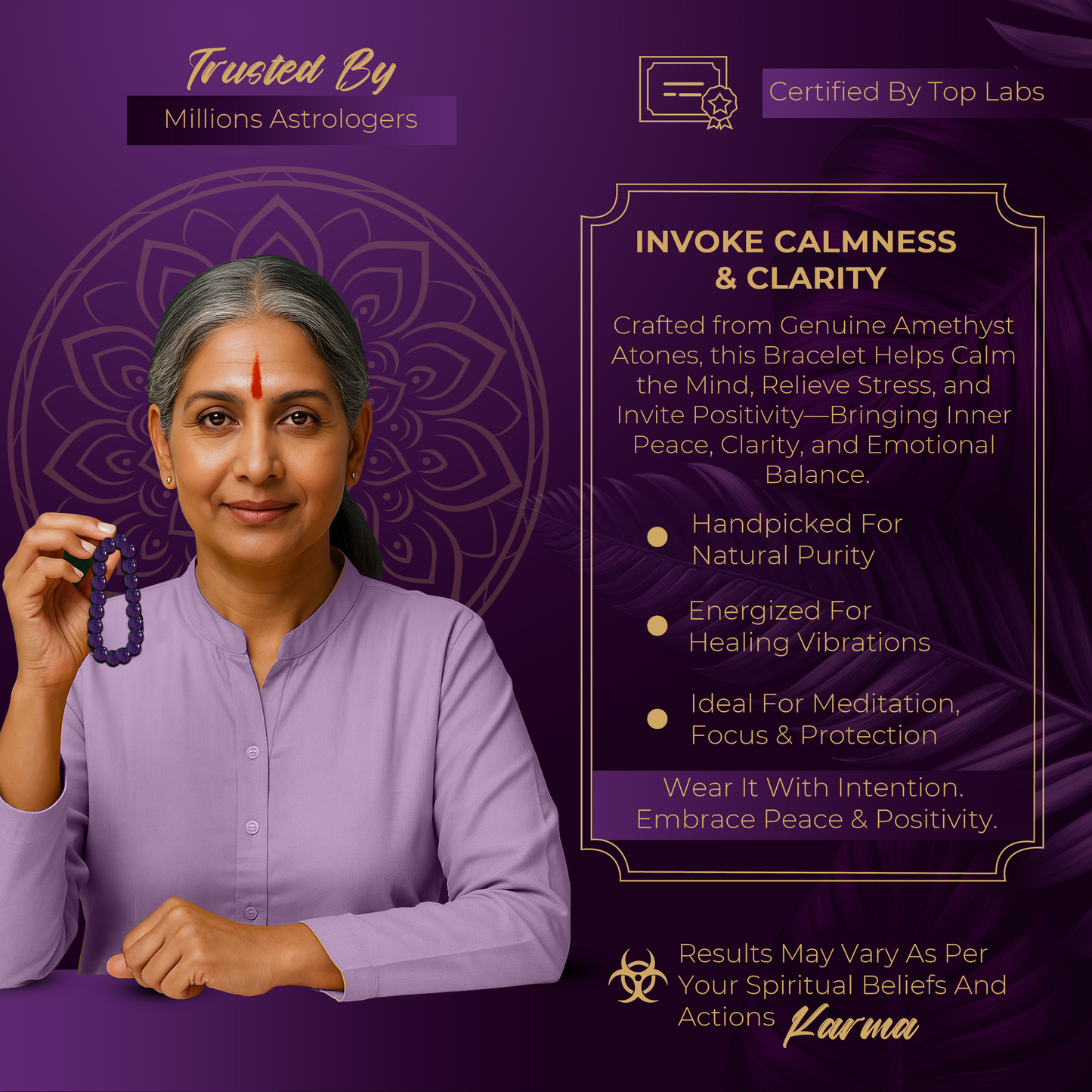 AURA Amethyst Bracelet