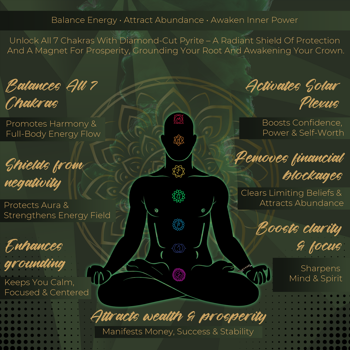 PYRA Diamond Cut Pyrite Bracelet