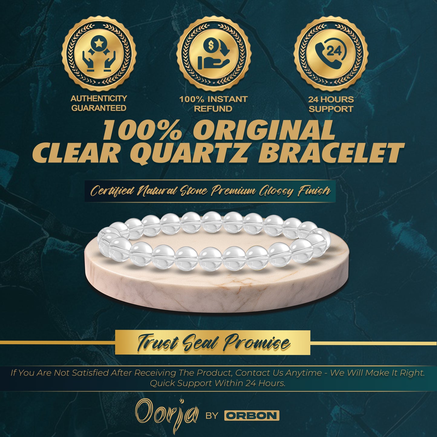 OORJA Clear Quartz Bracelet