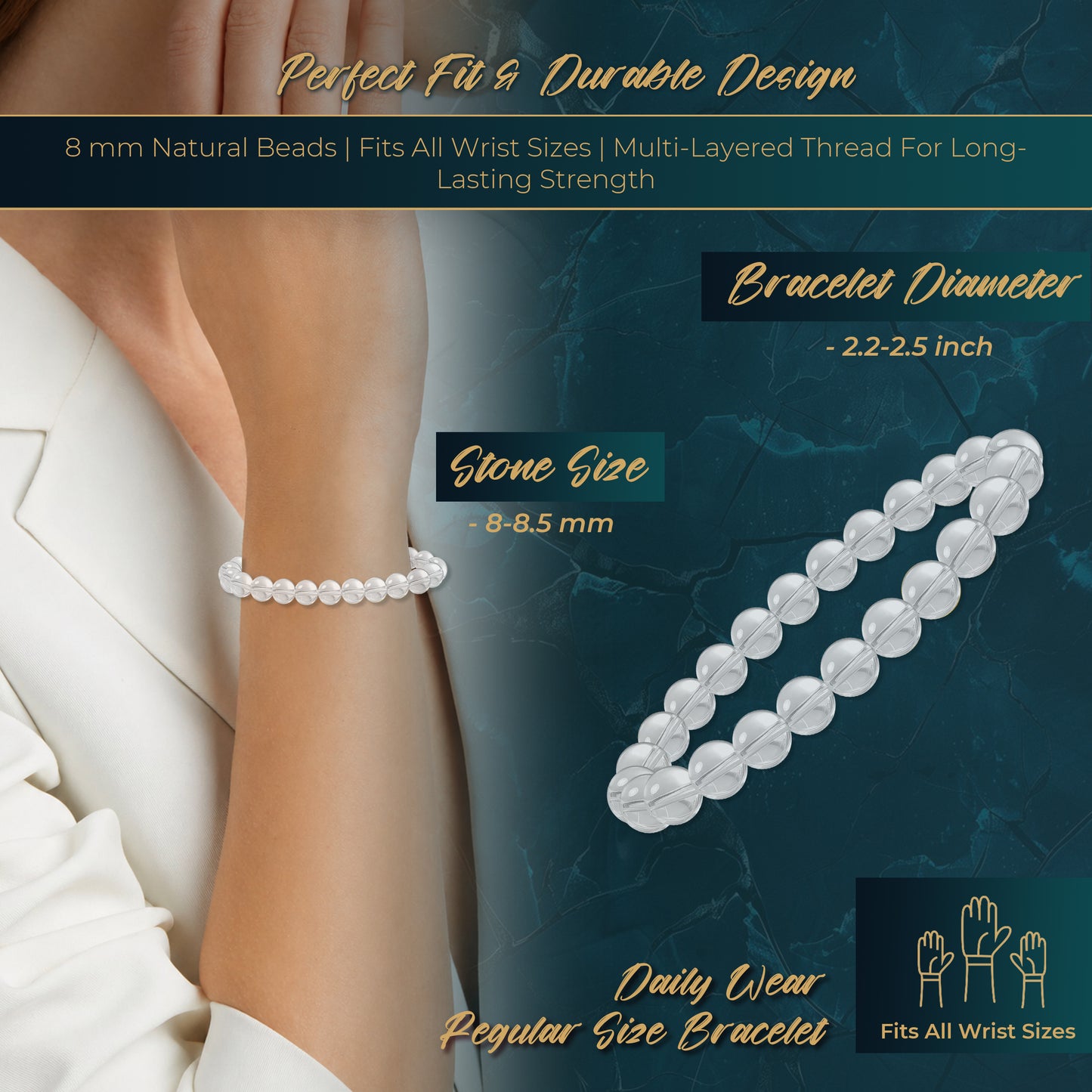 OORJA Clear Quartz Bracelet