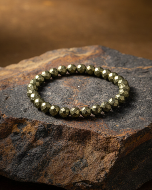PYRA Diamond Cut Pyrite Bracelet