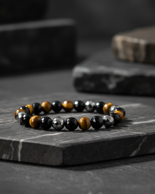 RAKSHA Diamond Cut Triple Protection Bracelet