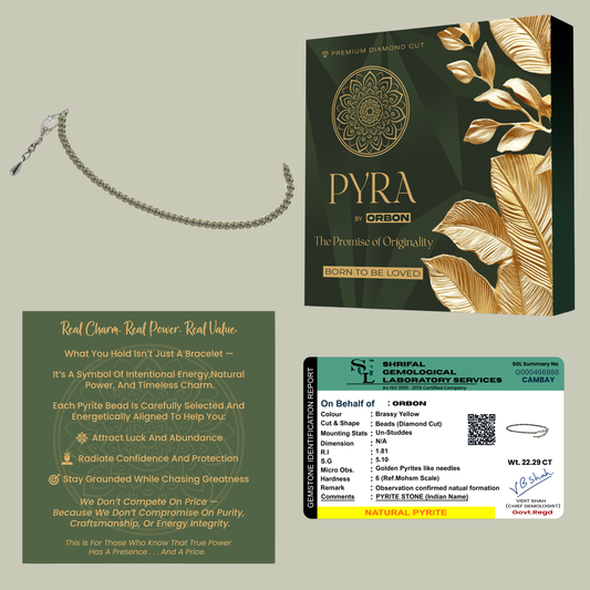 PYRA Pyrite Anklet