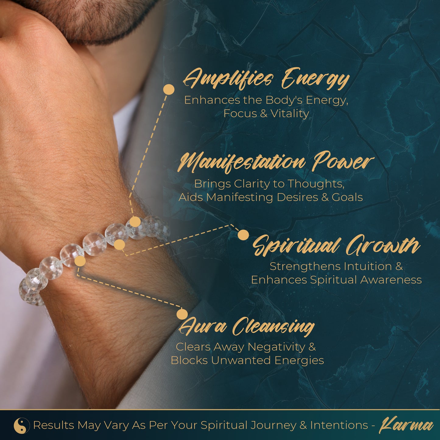 OORJA Clear Quartz Bracelet