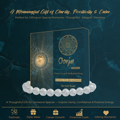 OORJA Clear Quartz Bracelet