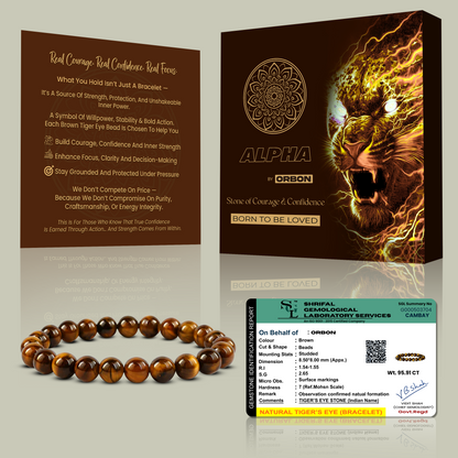 ALPHA Brown Tiger Eye Bracelet