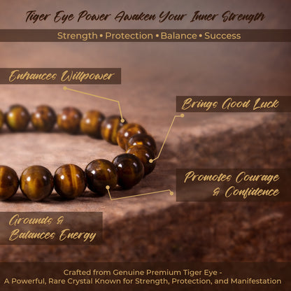 ALPHA Brown Tiger Eye Bracelet